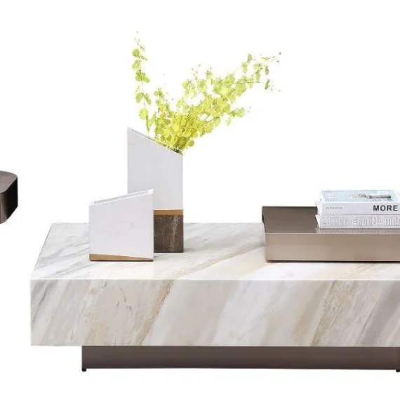 Brushed Black Champagne Gold Coffee Table CJ966A