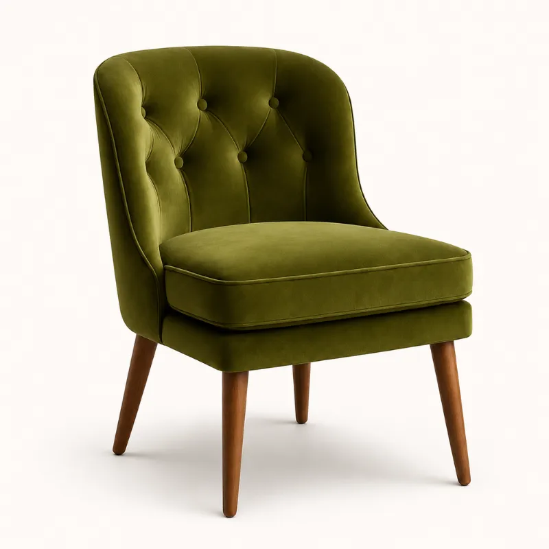 Chesterfield Velvet Accent Chair AC-74126