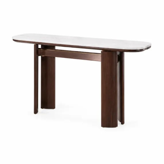 Earl White Marble Console Table TG1135-1