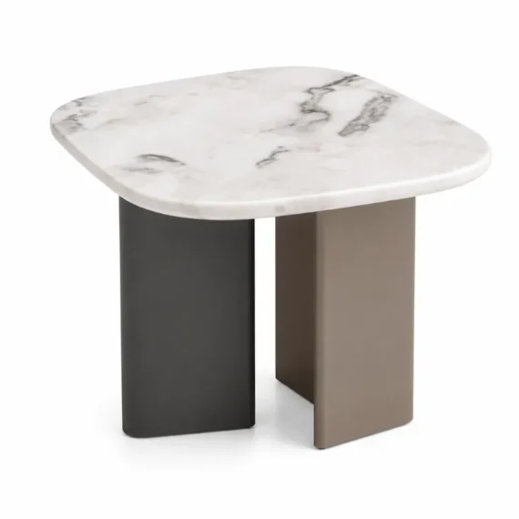 Fedi White Artificial Marble Coffee Table CJ1032C