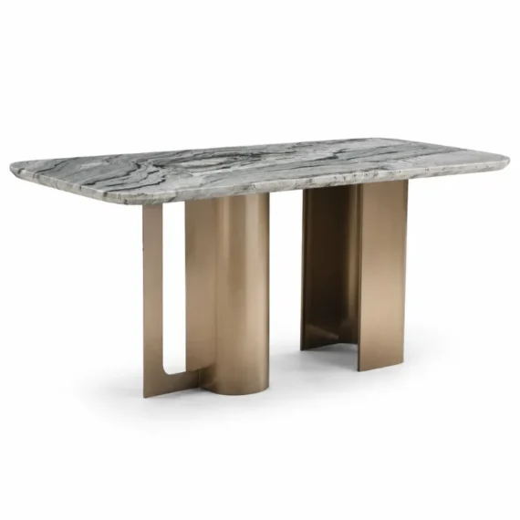 Fedi White Artificial Marble Dining Table CT1010-1