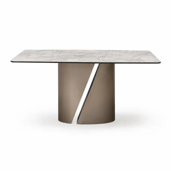 Fedi White Artificial Marble Dining Table CT941