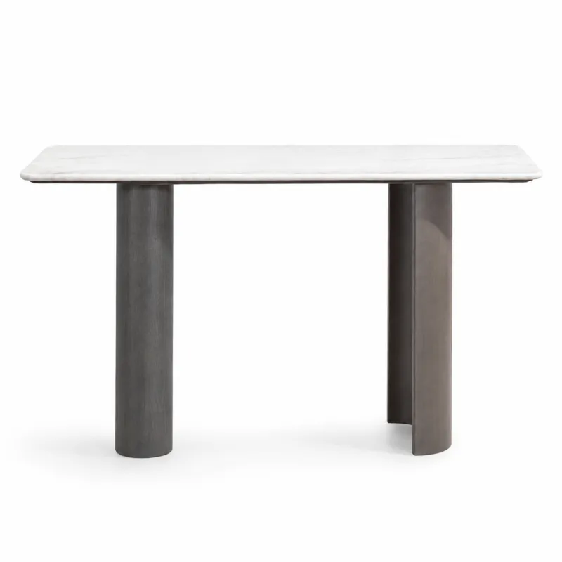 Fish Maw Gold Artificial Marble Console Table TG1129