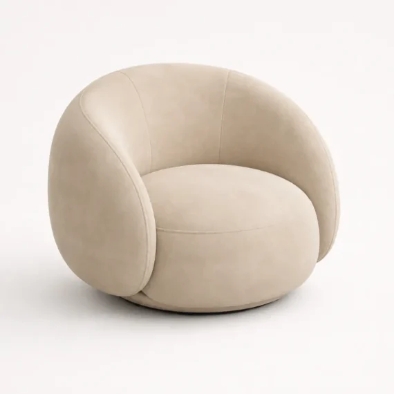 Modern Curved Barrel Accent Chair AC-78652