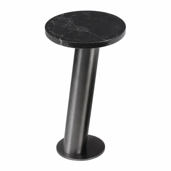 Mousse Black Natural Marble Side Tables CJ980B-1
