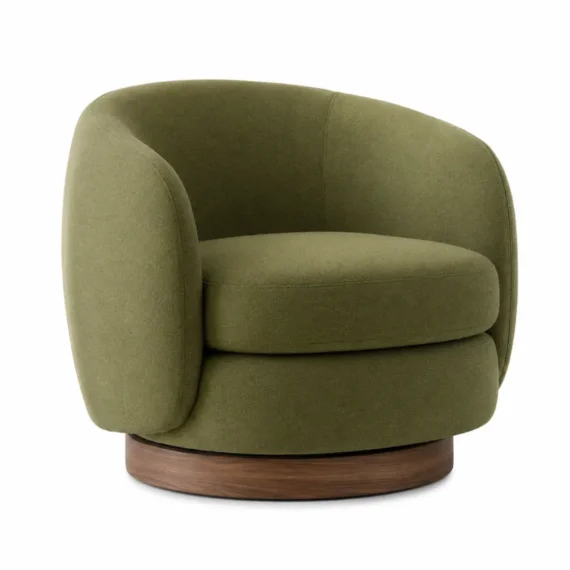 Performance Fabric Swivel Accent Chair AC-68427