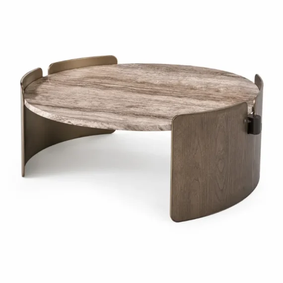 Silver Grey Travertine Coffee Table CJ1133A-1