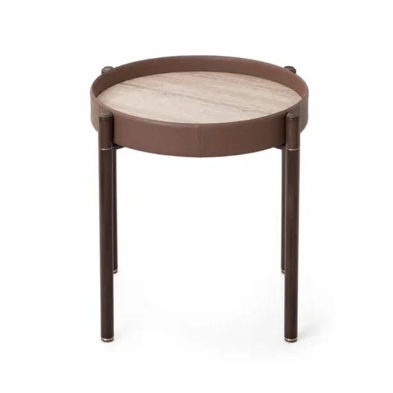 Venetian Brown Marble Side Table CJ1132B-1