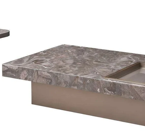 Venetian Grey Marble Coffee Table CJ939-1