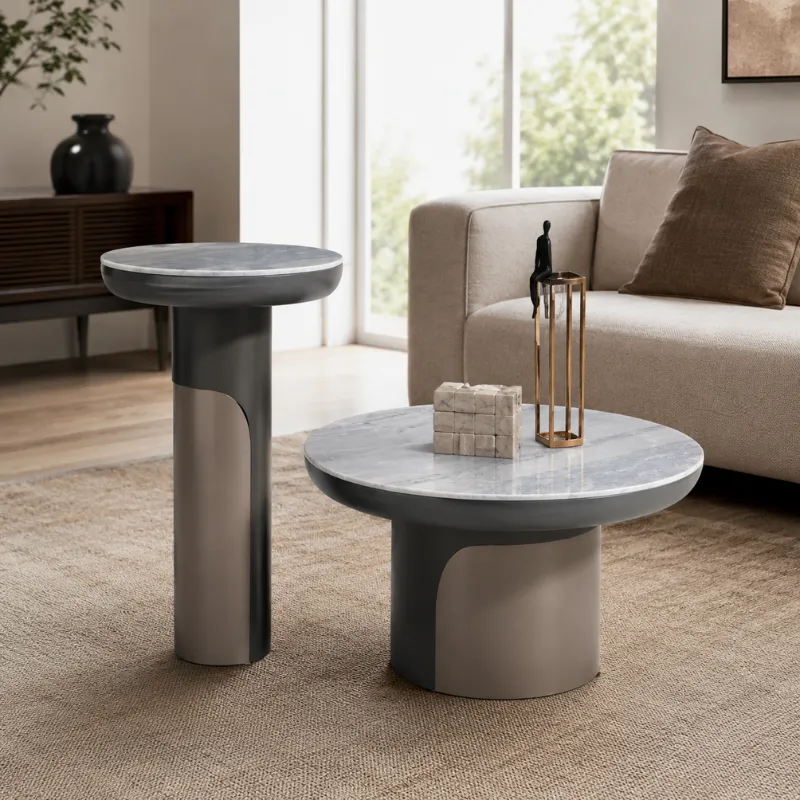 Victoria Natural Marble Coffee Table CJ998D-1