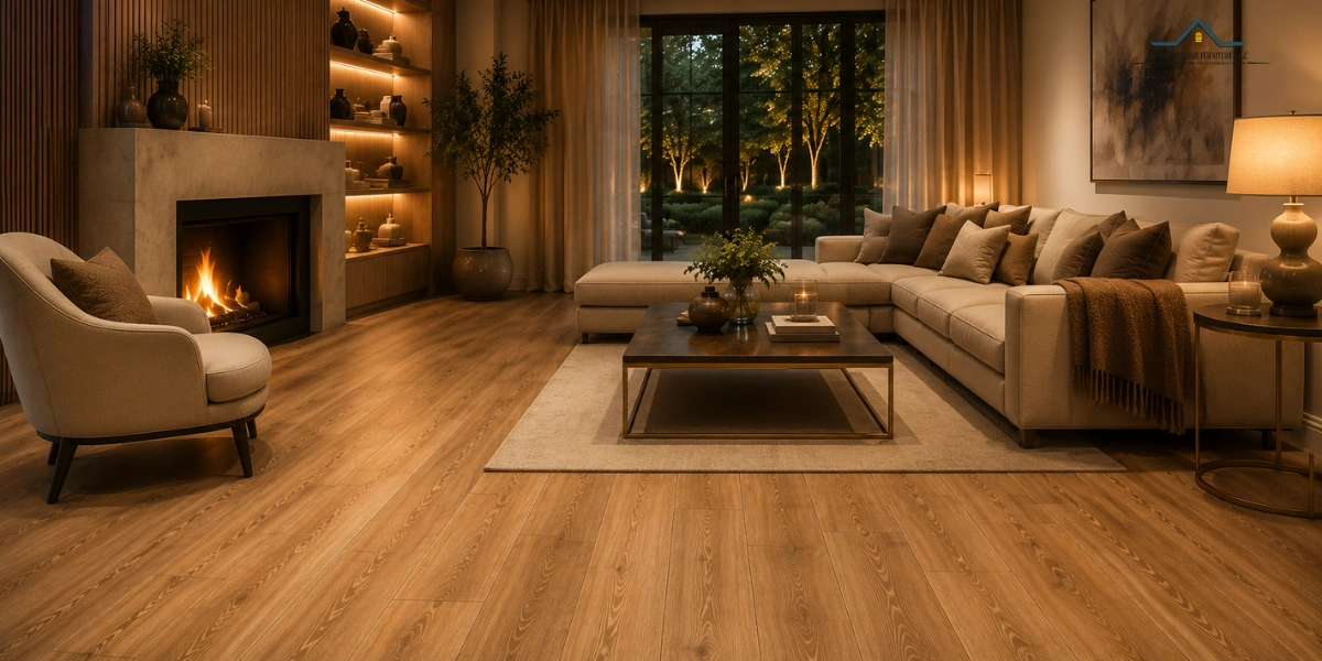 Warm flooring for a comfortable family home interior