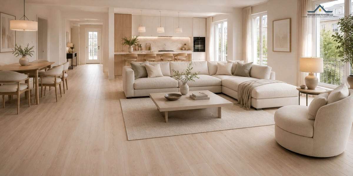 Light flooring for a bright and spacious home interior