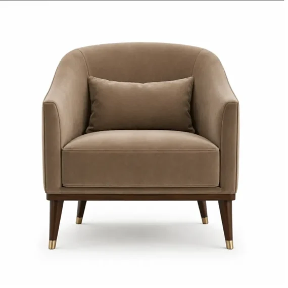 Fabric Upholstered Luxury Low Accent Chairs AC-LA-011