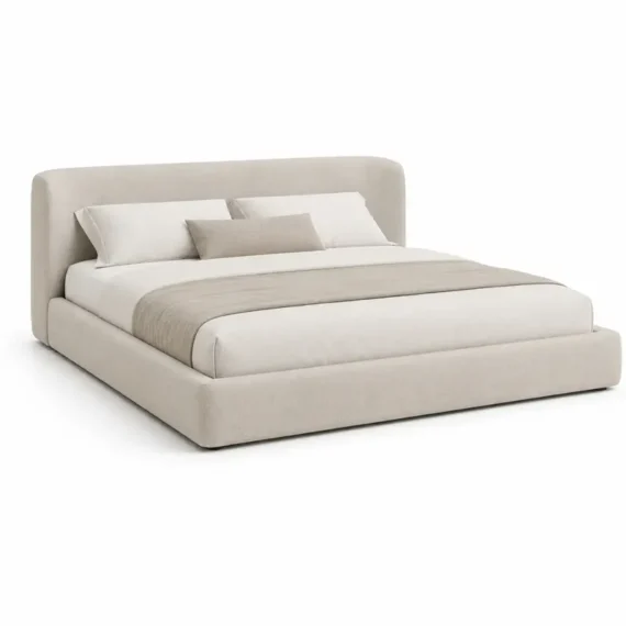 Low-Profile Upholstered Platform Bed BD-68473