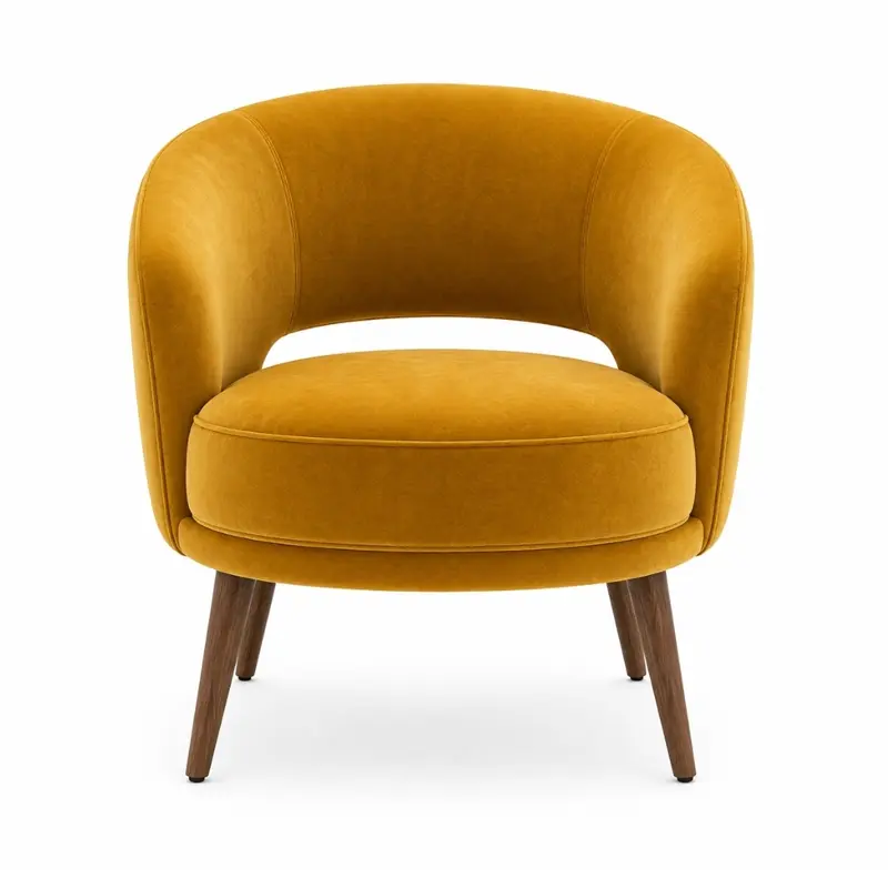 Fabric Upholstered Luxury Lounge Chair GN-LC-001