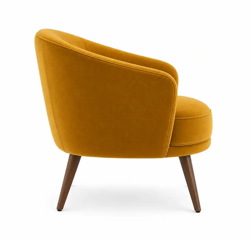 Fabric Upholstered Luxury Lounge Chair GN-LC-001