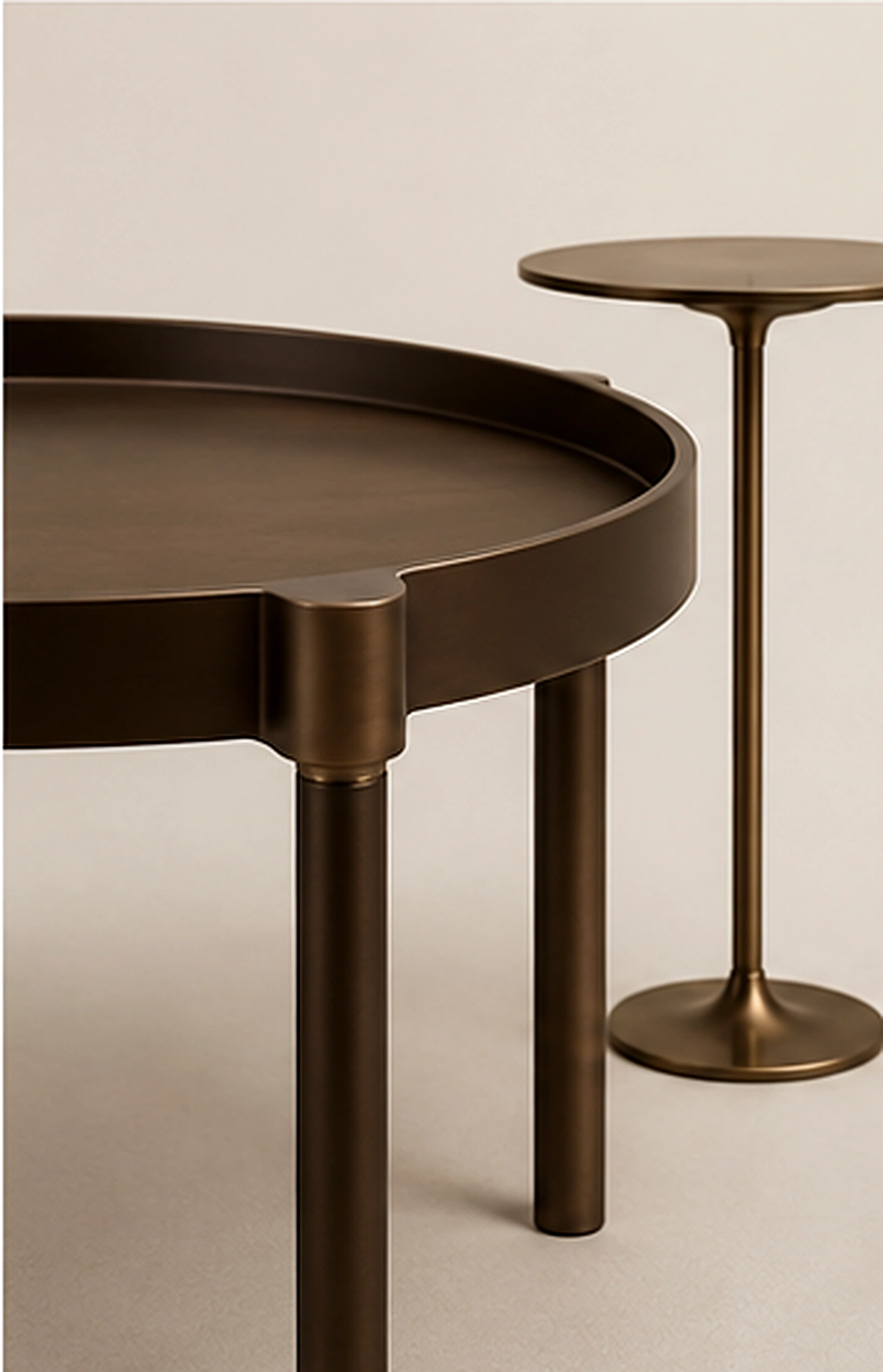 Side table with enough surrounding space